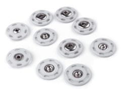 Oblikovanje zaklopke / gumbi Ø25 mm - siva najsvetlejša (5 parov)