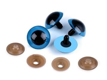 Velike oči s ključavnico Ø26 mm - modre (komplet 4)