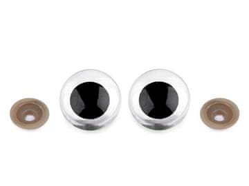 Velike oči s ključavnico Ø30 mm - prozorne (4 kompleti)