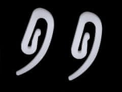 Plastični kaveljček za zavese - bel (100 kosov)