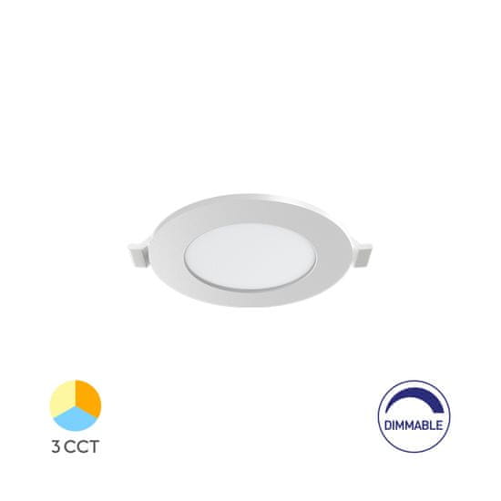 BRAYTRON BP01 vgradni panel LED dimm 4W CCT okrogel bel
