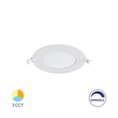 BRAYTRON BP01 vgradni panel LED dimm 6W CCT okrogel bel