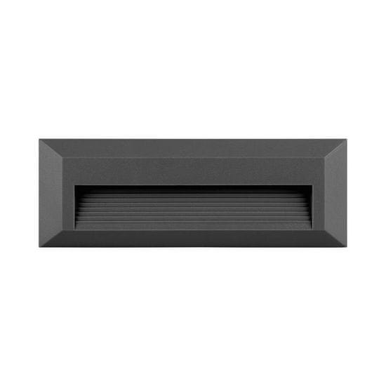 BRAYTRON VEKTA B stenska svetilka LED 3W CCT IP65 temno siva