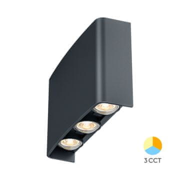 BRAYTRON VECTOR B stenska svetilka LED 6x1W CCT IP65 črna