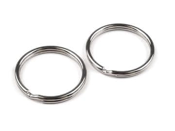 Obesek za ključe Ø28 mm - nikelj (10 kosov)