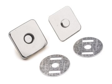 Magnetna zaponka 18x18 mm kvadratna - nikelj (100 kompletov)