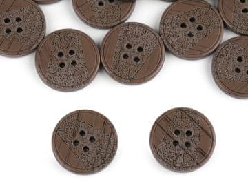 Laserski gumb velikosti 24", 28", 32", 36" - (36") rjava (50 kosov)