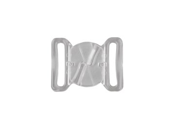 20 mm široki plastični gumbi za zapenjanje kopalk - prozorni (20 parov)