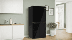 Bosch KMC85LBEA ameriški hladilnik, črn