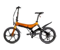 MS ENERGY STREETFLEX i20 električno kolo, zložljivo, 50,8 cm, 250 W, 280 Wh, črno-oranžno