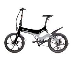 MS ENERGY STREETFLEX i20 električno kolo, zložljivo, 50,8 cm, 250 W, 280 Wh, 50 km, črno-sivo