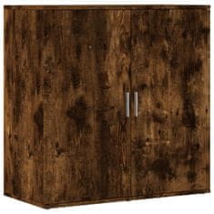 Vidaxl Komoda dimljeni hrast 79x38x80 cm inženirski les