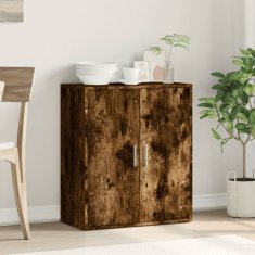 Vidaxl Komoda dimljeni hrast 79x38x80 cm inženirski les