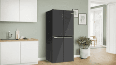 Bosch KMC85LEEA ameriški hladilnik, grafitno siv
