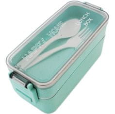 aptel Prenosna lunch box posoda za hrano 750ML + pribor zelena