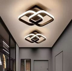 aptel Moderna stropna nadometna LED svetilka 22W 24cm 4500K črna