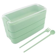 aptel Prenosna lunch box posoda za hrano 900ML + pribor zelena