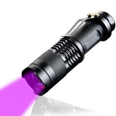 aptel Alu. akumulatorska ZOOM UV LED ročna svetilka IPX4