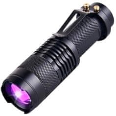 aptel Alu. ZOOM UV LED ročna svetilka IPX4