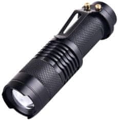 aptel Alu. ZOOM UV LED ročna svetilka IPX4