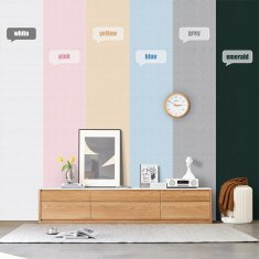 Dollcini Self-adhesive foil wallpaper - white, fine-grained, 50 cm x 50 m, easy to clean and stain-resistant