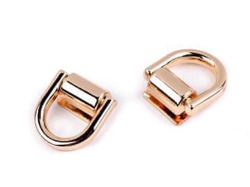 16 mm širok ovitek za torbico - rožnato zlato (2 kompleta)