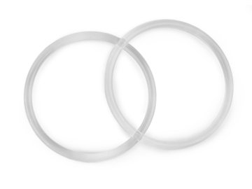 Akrilni ročaji za vrečke, prozorni - prozorni (2 kosa)