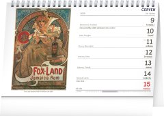 Notique Namizni koledar Alfons Mucha 2025