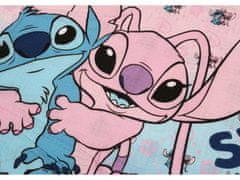 Disney Stitch in Angel Disney Bombažna posteljnina, modra in roza posteljnina 200x200 cm 