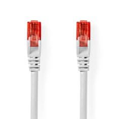 Nedis Omrežni kabel CAT6 | RJ45 Moški | RJ45 Moški | U/UTP | 3,00 m | Okrogla | PVC | Bela | Oznaka 