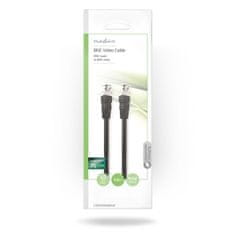 Nedis BNC Video Cable | BNC Male | BNC Male | Nickel Plated | 75 Ohm | 3.00 m | Round | PVC | Black | Envelope 