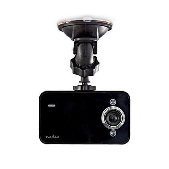 Nedis Dash Cam | 720p@30fps | 3,0 MPixel | 2,4" | LCD | Zaznavanje gibanja | Črna