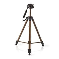 Nedis Stativ | Največja nosilnost: 4,0 kg | Najmanjša delovna višina: 62,5 cm | Največja delovna višina: 163,0 cm | 3 segmenti | Pan & Tilt | Priložena potovalna torba | Samonivelirne noge | ABS/aluminij | 