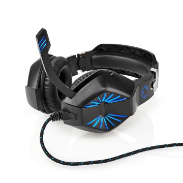 Nedis Igralne slušalke | Nad ušesi | Stereo | USB Type-A / 2x 3,5 mm | Zložljiv mikrofon | 2,20 m | LED