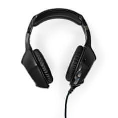 Nedis Igralne slušalke | Nad ušesi | Stereo | USB Type-A / 2x 3,5 mm | Zložljiv mikrofon | 2,20 m | LED 