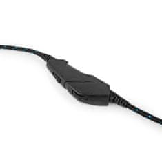 Nedis Igralne slušalke | Nad ušesi | Stereo | USB Type-A / 2x 3,5 mm | Zložljiv mikrofon | 2,20 m | LED 
