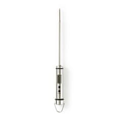 Nedis Termometer za meso | LCD zaslon | 0 - 200 °C | Srebrna 