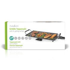 Nedis Teppanyaki Table Grill | Baking surface ( l x w ): 47.5 x 26.5 cm | 5 Heat Settings 