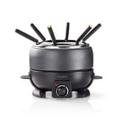 Nedis Set za fondi | 6 oseb | 2,3 l | Nastavljiv nadzor temperature | 800 W | Hladni ročaj(i) na dotik | Protizdrsno dno | Zaščita pred pregrevanjem 
