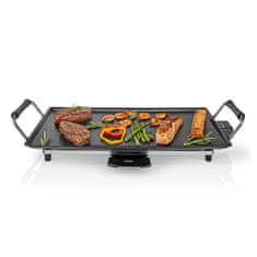 Nedis Teppanyaki Table Grill | Baking surface ( l x w ): 47.5 x 26.5 cm | 5 Heat Settings 