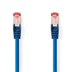 Nedis Omrežni kabel CAT6 | RJ45 Moški | RJ45 Moški | S/FTP | 0,25 m | Okrogla | LSZH | Modra | Oznaka 