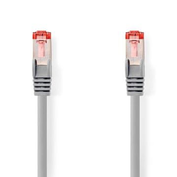 Nedis Omrežni kabel CAT6 | RJ45 Moški | RJ45 Moški | S/FTP | 0,15 m | Okrogla | LSZH | Siva | Oznaka