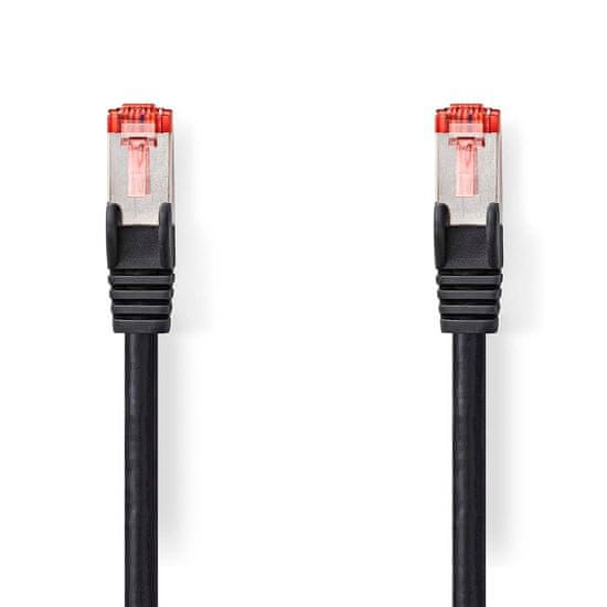 Nedis Omrežni kabel CAT6 | RJ45 Moški | RJ45 Moški | S/FTP | 10,0 m | Okrogla | LSZH | Črna | Oznaka