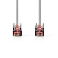 Nedis CAT6 Network Cable | RJ45 Male | RJ45 Male | S/FTP | 0.15 m | Round | LSZH | Grey | Label 
