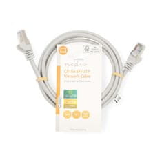 Nedis CAT5e Network Cable | SF/UTP | RJ45 Male | RJ45 Male | 1.50 m | Round | PVC | Grey | Label 