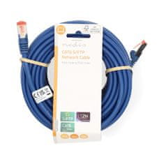 Nedis CAT6 Network Cable | RJ45 Male | RJ45 Male | S/FTP | 15.0 m | Round | LSZH | Blue | Label 