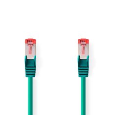 Nedis Omrežni kabel CAT6 | RJ45 Moški | RJ45 Moški | S/FTP | 20,0 m | Okrogla | LSZH | Zelena | Polybag 