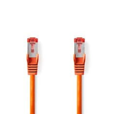 Nedis CAT6 Nätverkskabel | RJ45 hane | RJ45 hane | S/FTP | 2.00 m | Rund | LSZH | Orange | Plastpåse 