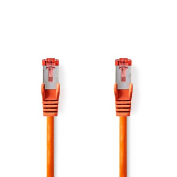 Nedis Omrežni kabel CAT6 | RJ45 Moški | RJ45 Moški | S/FTP | 1,00 m | Okrogla | LSZH | Oranžna | ovojnica