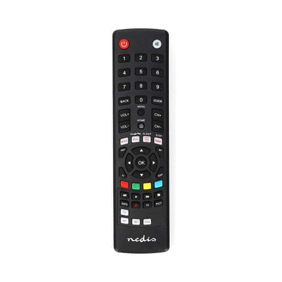 Nedis Univerzalni daljinski upravljalnik | Predprogramirano | 1 enota | Amazon Prime / Gumb Disney + / Gumb Google Play / Gumb Netflix / Gumb Youtube | Infrardeča | Črna